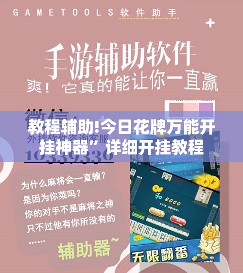 教程辅助!今日花牌万能开挂神器”详细开挂教程