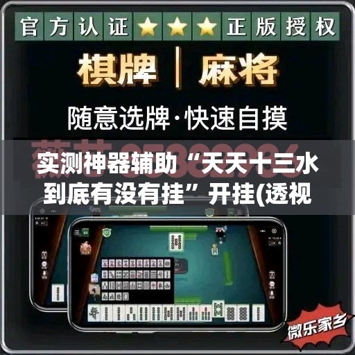 实测神器辅助“天天十三水到底有没有挂	”开挂(透视)最新辅助详细