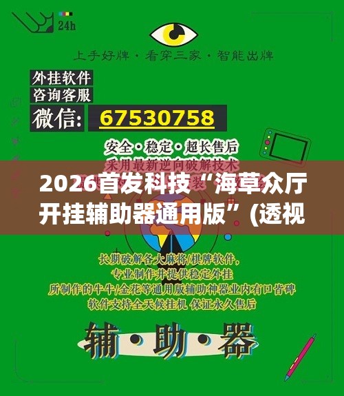 2026首发科技“海草众厅开挂辅助器通用版”(透视挂)辅助下载教程