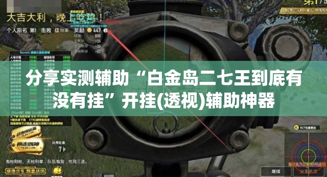 分享实测辅助“白金岛二七王到底有没有挂”开挂(透视)辅助神器