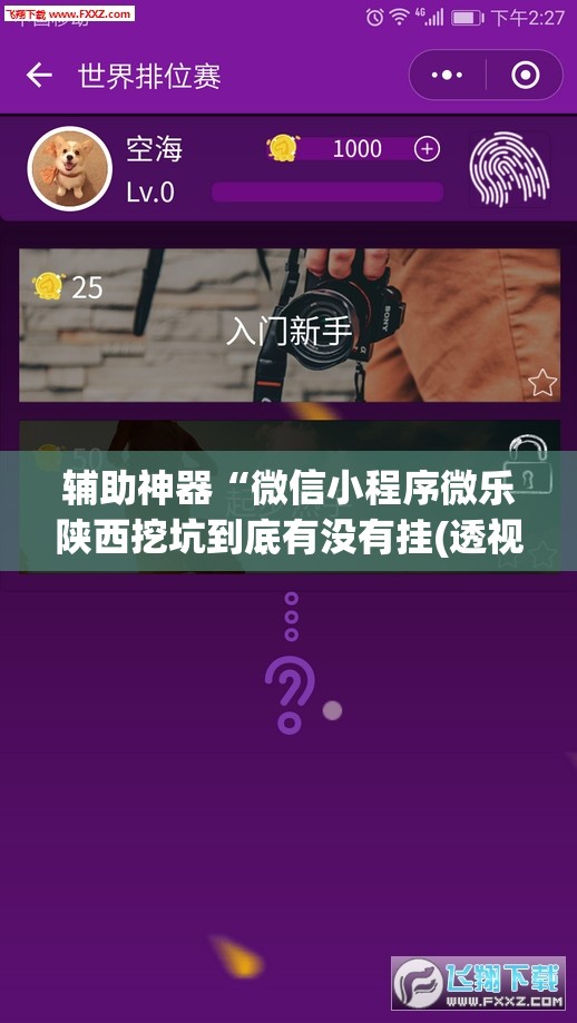 辅助神器“微信小程序微乐陕西挖坑到底有没有挂(透视)	”开挂辅助脚本+详细开挂安装教程