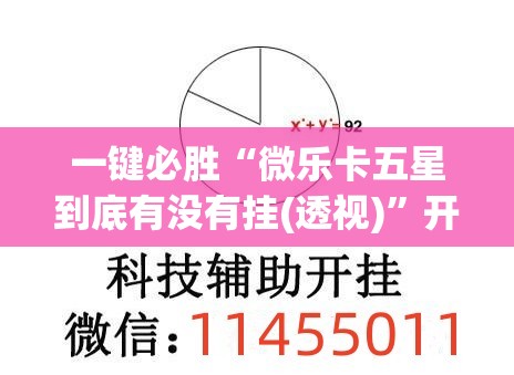 一键必胜“微乐卡五星到底有没有挂(透视)”开挂辅助脚本+详细开挂安装教程