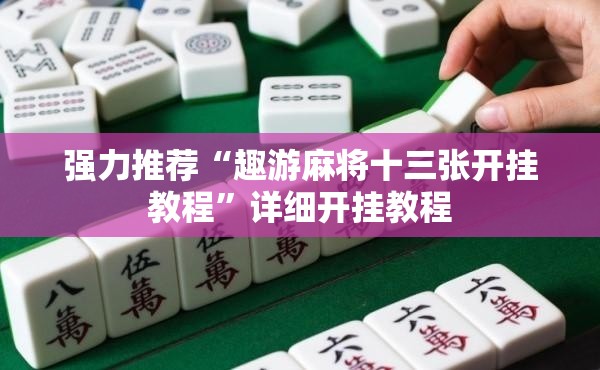 强力推荐“趣游麻将十三张开挂教程”详细开挂教程