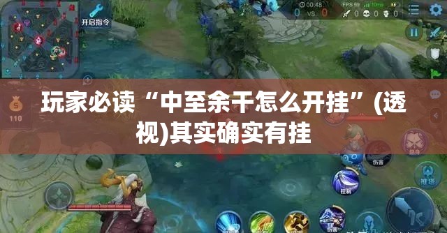 玩家必读“中至余干怎么开挂”(透视)其实确实有挂