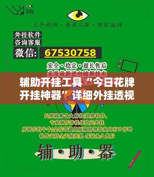 辅助开挂工具“今日花牌开挂神器	”详细外挂透视辅助软件教程