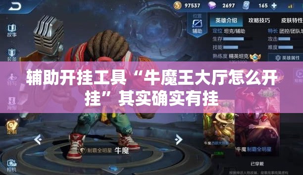 辅助开挂工具“牛魔王大厅怎么开挂”其实确实有挂