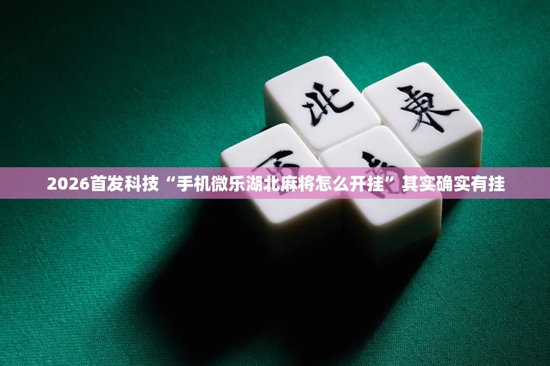2026首发科技“手机微乐湖北麻将怎么开挂	”其实确实有挂