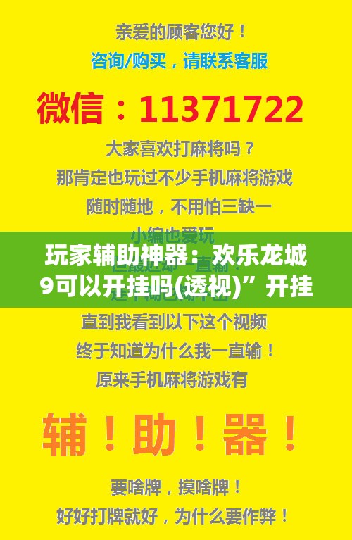 玩家辅助神器：欢乐龙城9可以开挂吗(透视)”开挂辅助脚本+详细开挂安装教程