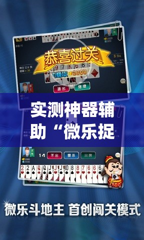 实测神器辅助“微乐捉老麻子记牌器	”(免费)开挂辅助教学(最新辅助开挂教程)