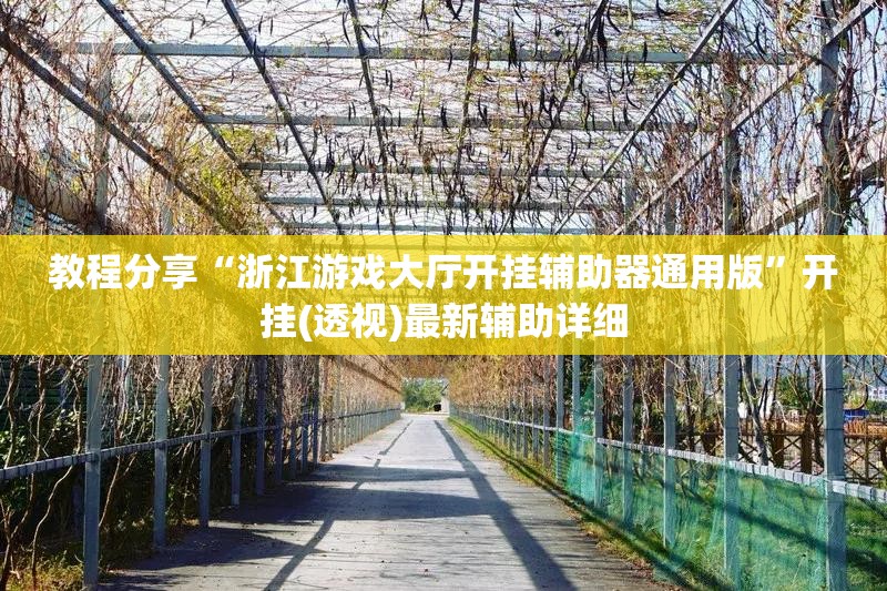 教程分享“浙江游戏大厅开挂辅助器通用版”开挂(透视)最新辅助详细