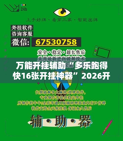 万能开挂辅助“多乐跑得快16张开挂神器”2026开挂教程步骤