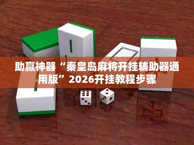 助赢神器“秦皇岛麻将开挂辅助器通用版”2026开挂教程步骤