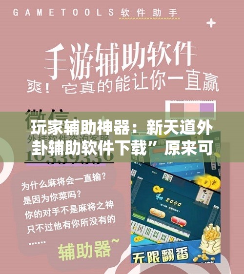 玩家辅助神器：新天道外卦辅助软件下载”原来可以开挂