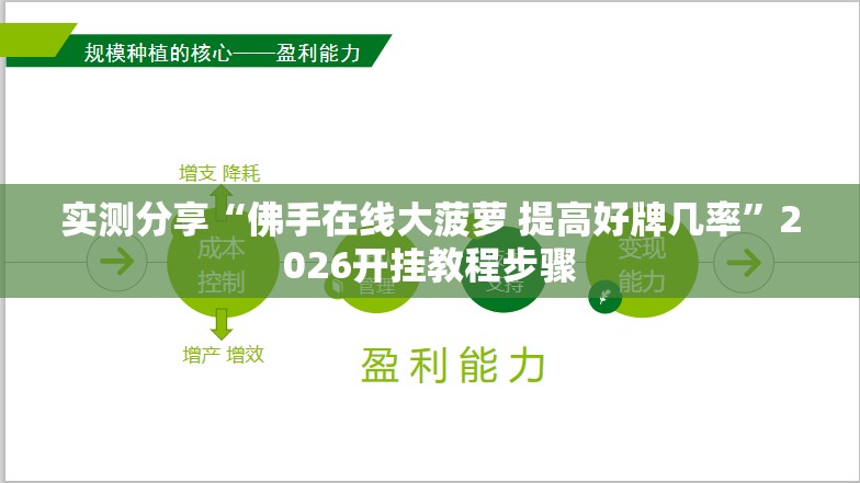 实测分享“佛手在线大菠萝 提高好牌几率”2026开挂教程步骤