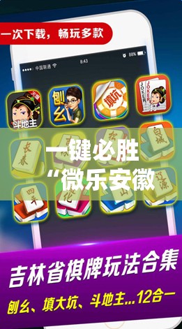一键必胜“微乐安徽麻将怎么开挂”科技辅助神器手机版