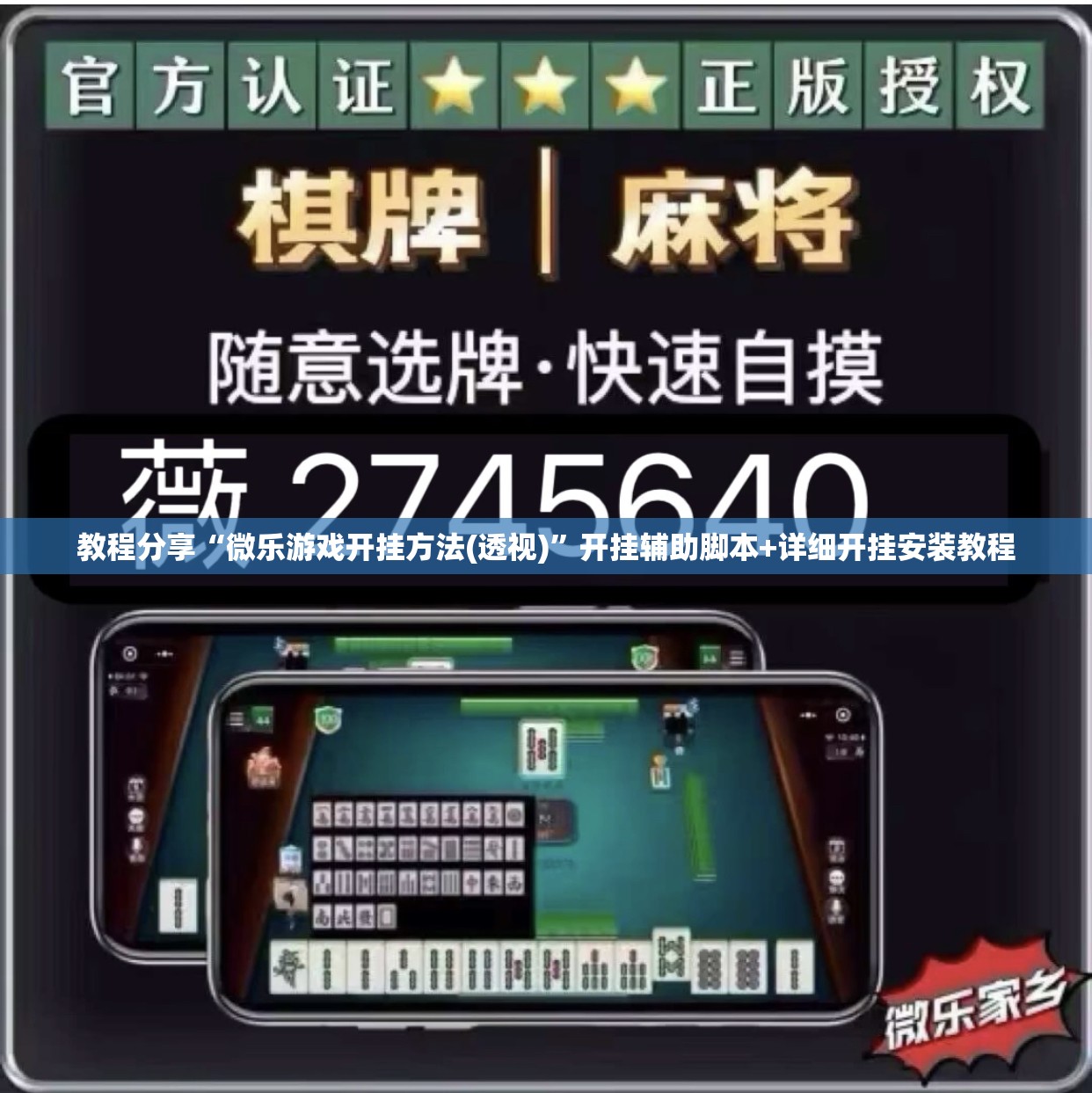 教程分享“微乐游戏开挂方法(透视)”开挂辅助脚本+详细开挂安装教程