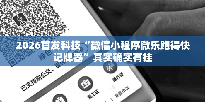 2026首发科技“微信小程序微乐跑得快记牌器”其实确实有挂
