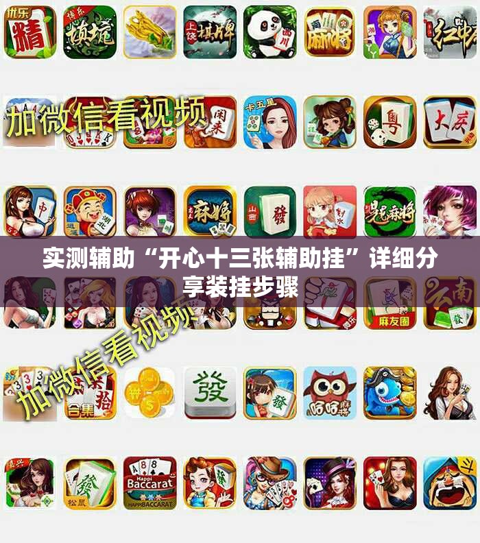 实测辅助“开心十三张辅助挂”详细分享装挂步骤