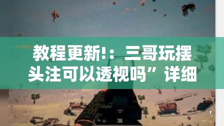 教程更新!：三哥玩摆头注可以透视吗”详细分享装挂步骤