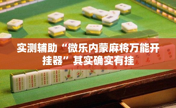 实测辅助“微乐内蒙麻将万能开挂器”其实确实有挂