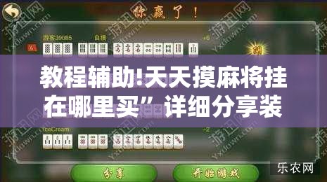 教程辅助!天天摸麻将挂在哪里买”详细分享装挂步骤