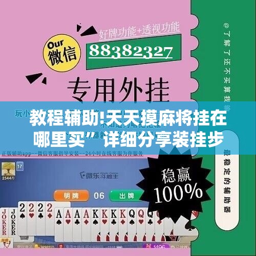 教程辅助!天天摸麻将挂在哪里买”详细分享装挂步骤