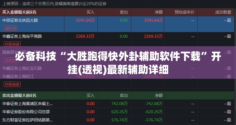必备科技“大胜跑得快外卦辅助软件下载”开挂(透视)最新辅助详细
