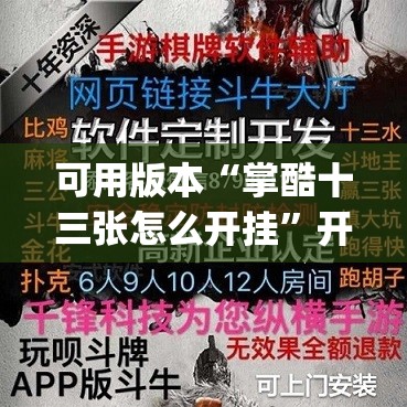 可用版本“掌酷十三张怎么开挂”开挂(透视)辅助神器