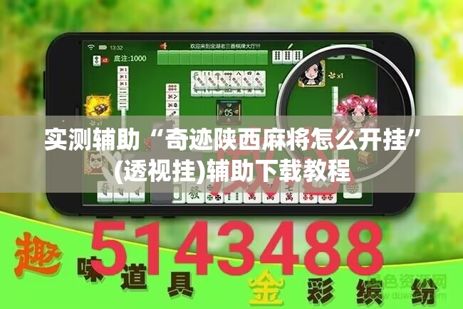 实测辅助“奇迹陕西麻将怎么开挂”(透视挂)辅助下载教程