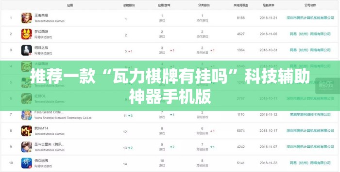 推荐一款“瓦力棋牌有挂吗”科技辅助神器手机版