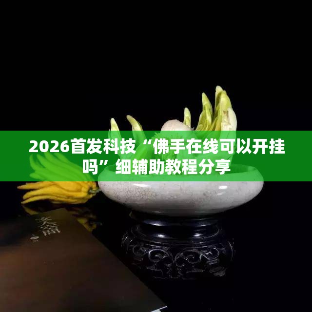 2026首发科技“佛手在线可以开挂吗	”细辅助教程分享