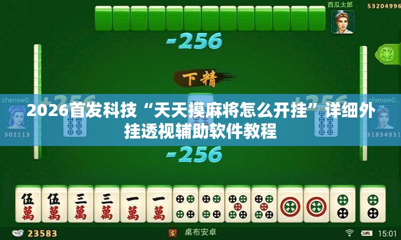 2026首发科技“天天摸麻将怎么开挂”详细外挂透视辅助软件教程
