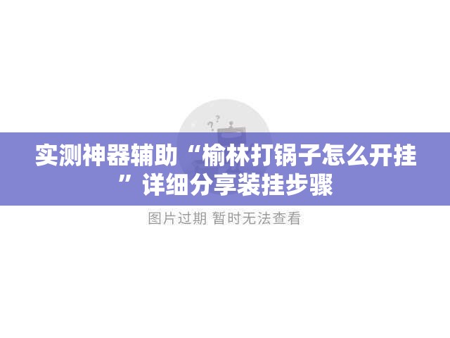 实测神器辅助“榆林打锅子怎么开挂”详细分享装挂步骤