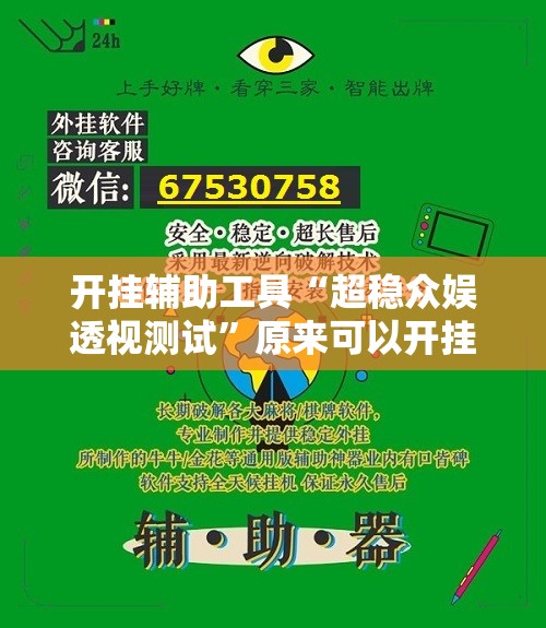 开挂辅助工具“超稳众娱透视测试”原来可以开挂