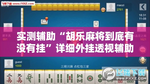 实测辅助“胡乐麻将到底有没有挂”详细外挂透视辅助软件教程