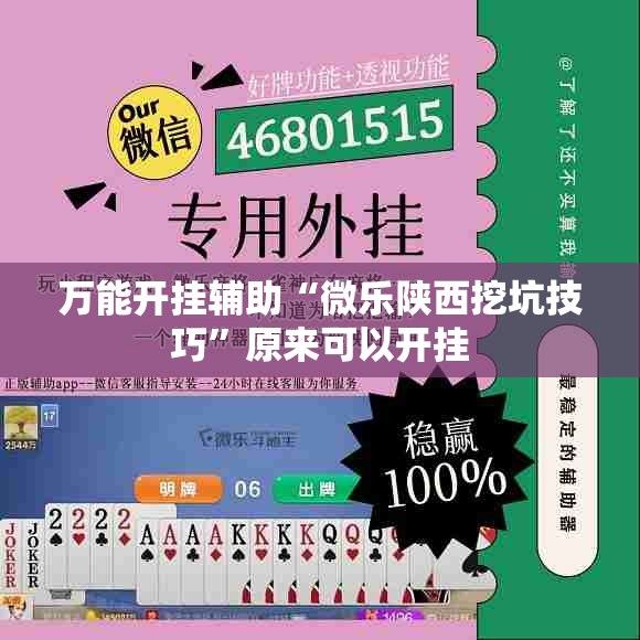 万能开挂辅助“微乐陕西挖坑技巧	”原来可以开挂