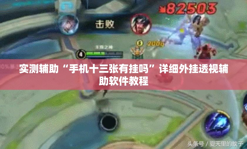 实测辅助“手机十三张有挂吗”详细外挂透视辅助软件教程