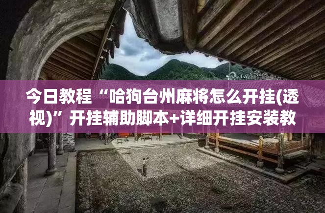 今日教程“哈狗台州麻将怎么开挂(透视)”开挂辅助脚本+详细开挂安装教程