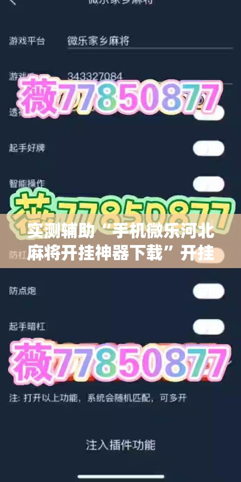 实测辅助“手机微乐河北麻将开挂神器下载”开挂(透视)辅助神器