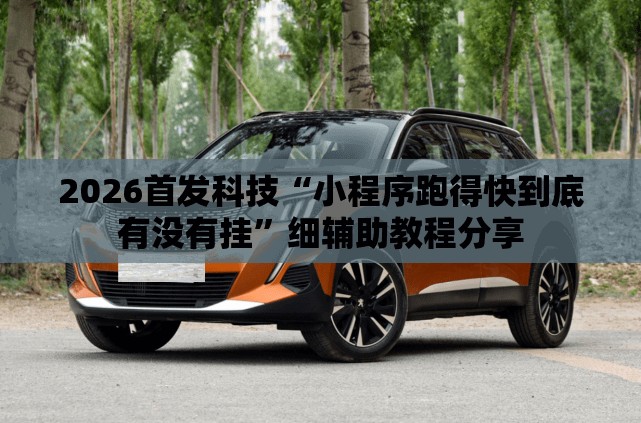 2026首发科技“小程序跑得快到底有没有挂”细辅助教程分享