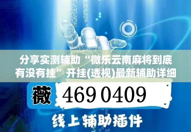 分享实测辅助“微乐云南麻将到底有没有挂”开挂(透视)最新辅助详细