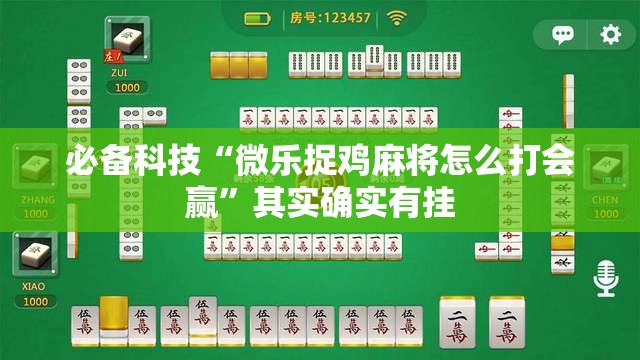 必备科技“微乐捉鸡麻将怎么打会赢”其实确实有挂