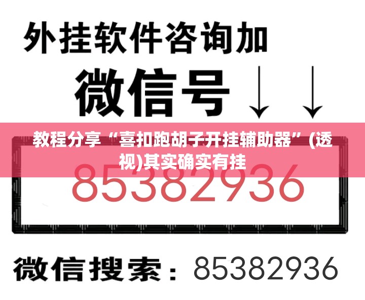 教程分享“喜扣跑胡子开挂辅助器”(透视)其实确实有挂