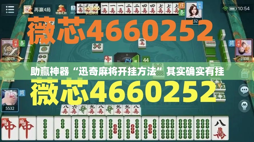 助赢神器“迅奇麻将开挂方法”其实确实有挂