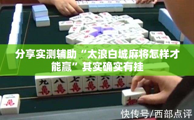 分享实测辅助“太浪白城麻将怎样才能赢	”其实确实有挂