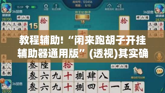 教程辅助!“闲来跑胡子开挂辅助器通用版”(透视)其实确实有挂