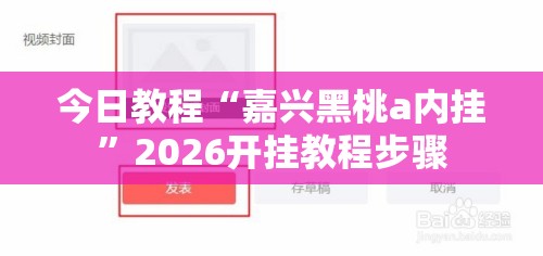 今日教程“嘉兴黑桃a内挂	”2026开挂教程步骤