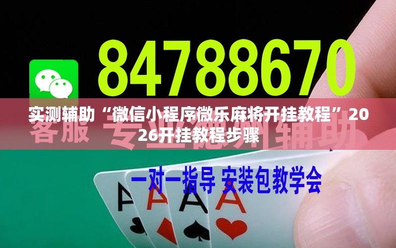 实测辅助“微信小程序微乐麻将开挂教程”2026开挂教程步骤