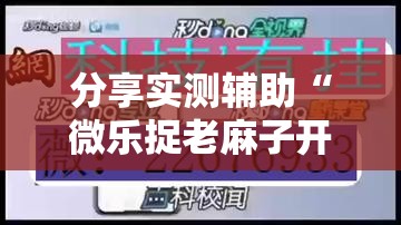 分享实测辅助“微乐捉老麻子开挂辅助器通用版”详细开挂教程