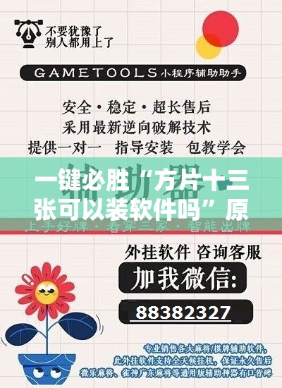 一键必胜“方片十三张可以装软件吗”原来可以开挂
